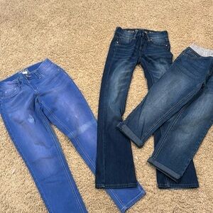 3 pair Justice jeans